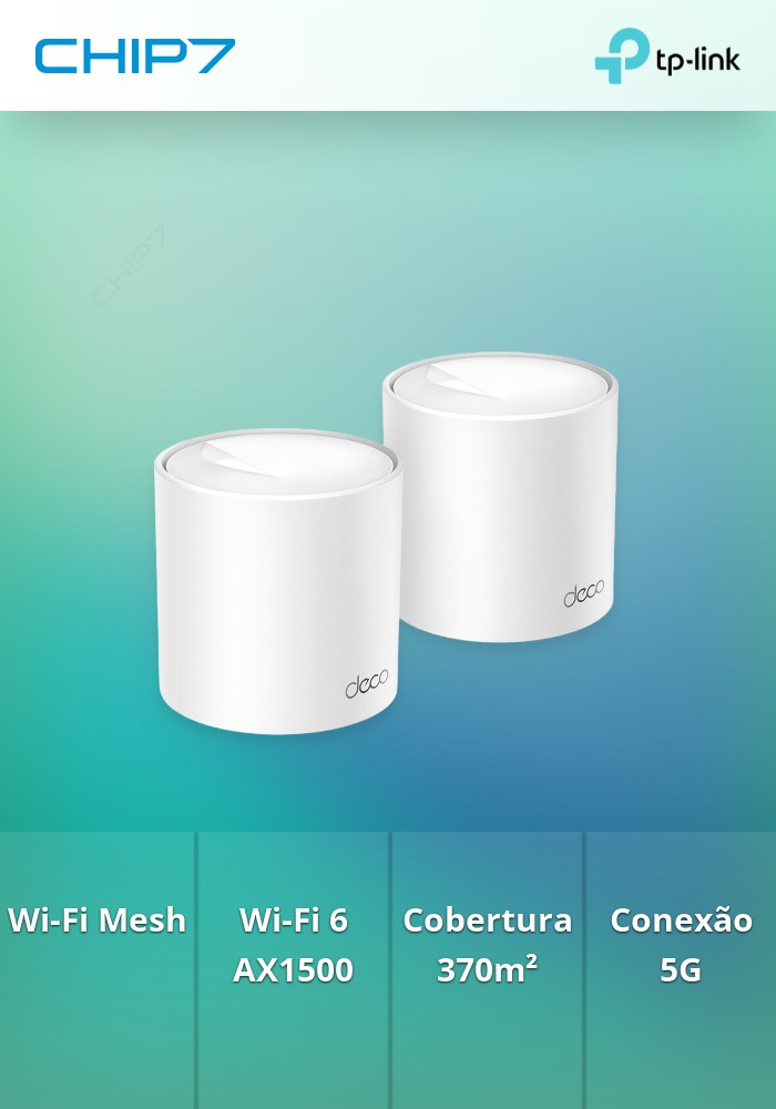 Router TP-Link AX1500 Whole Home Mesh Wi-Fi System 6 5G - Deco X10 (Pack 2)