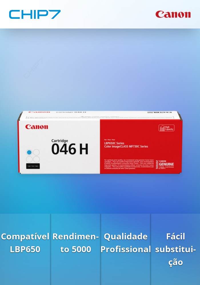 046 H C - Cartridge para Série LBP650, 5.000 pág.