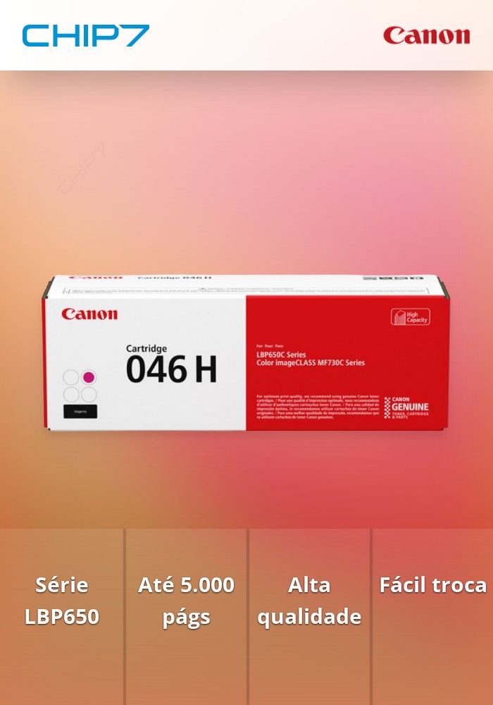046 H M - Cartridge para Série LBP650, 5.000 pág.
