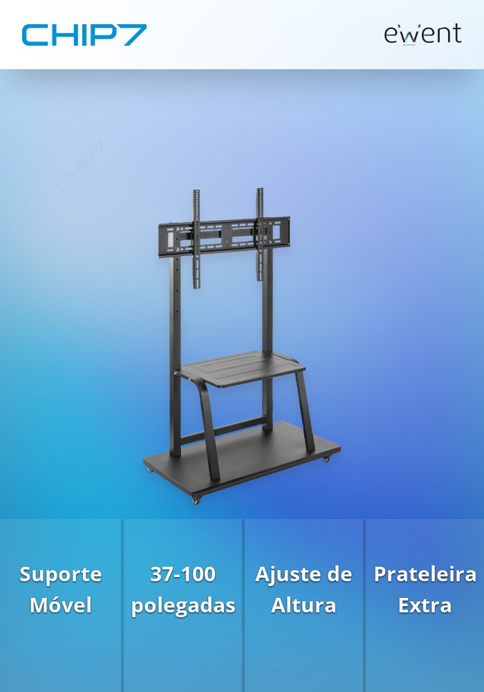 Suporte Móvel de Chão EWENT para TV até 100