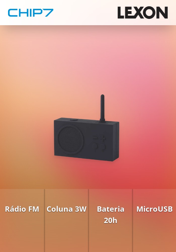 Rádio Lexon - FM Tykho 3 (Preto Puro)