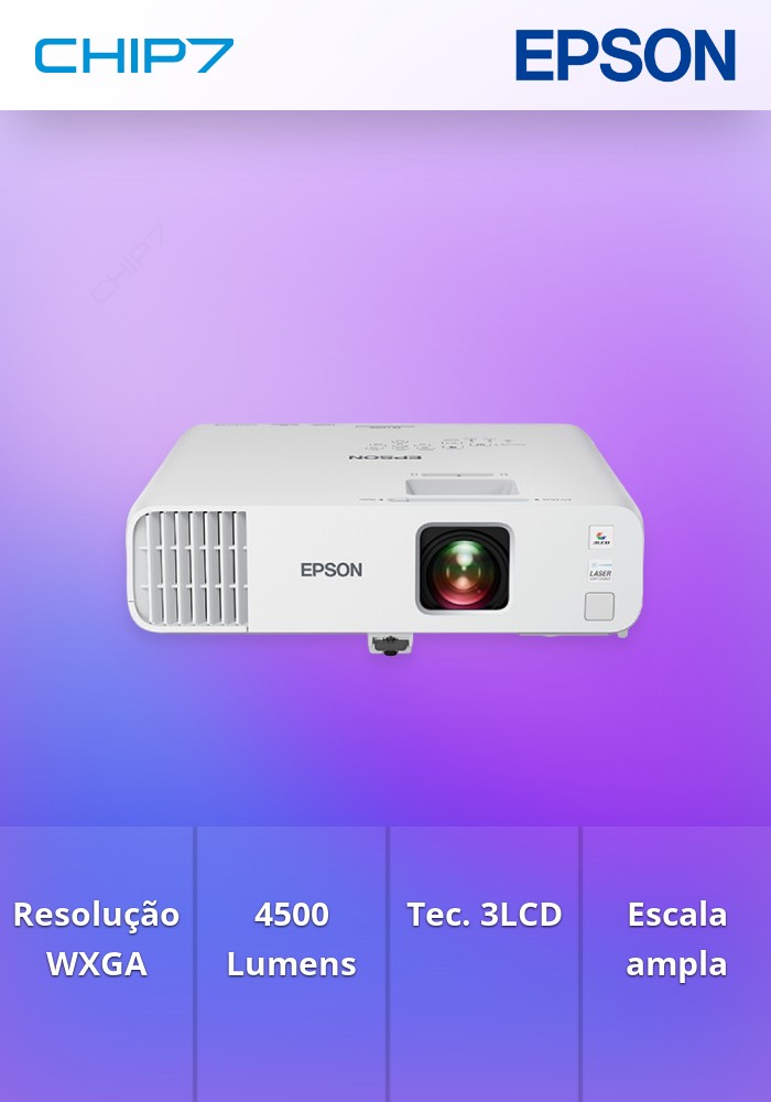 Vídeo Projetor EPSON WXGA 4500 ANSI Lumens 3LCD EB-L210W