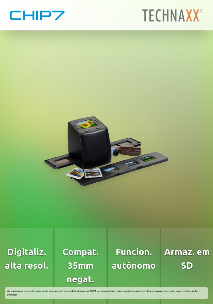 Scanner Slides e Negativos Technaxx DigiScan DS-02