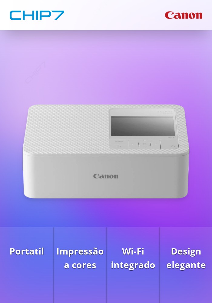 Impressora Canon Selphy CP1500 Branca - Impressora Fotográfica a Cores Portátil