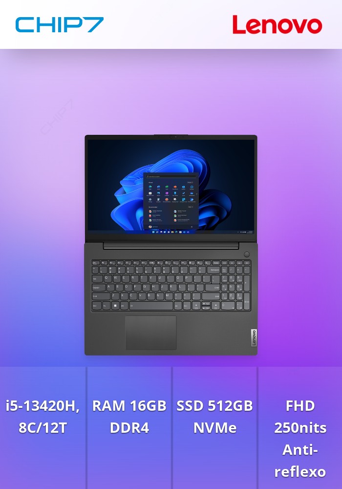 Portátil Lenovo V15 - I5 13420H / 16GB RAM / 512GB SSD