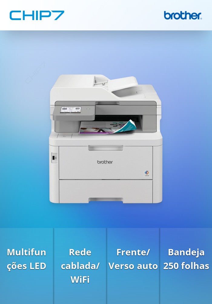 Impressora BROTHER Multifunções LASER LED MFCL8390CDW