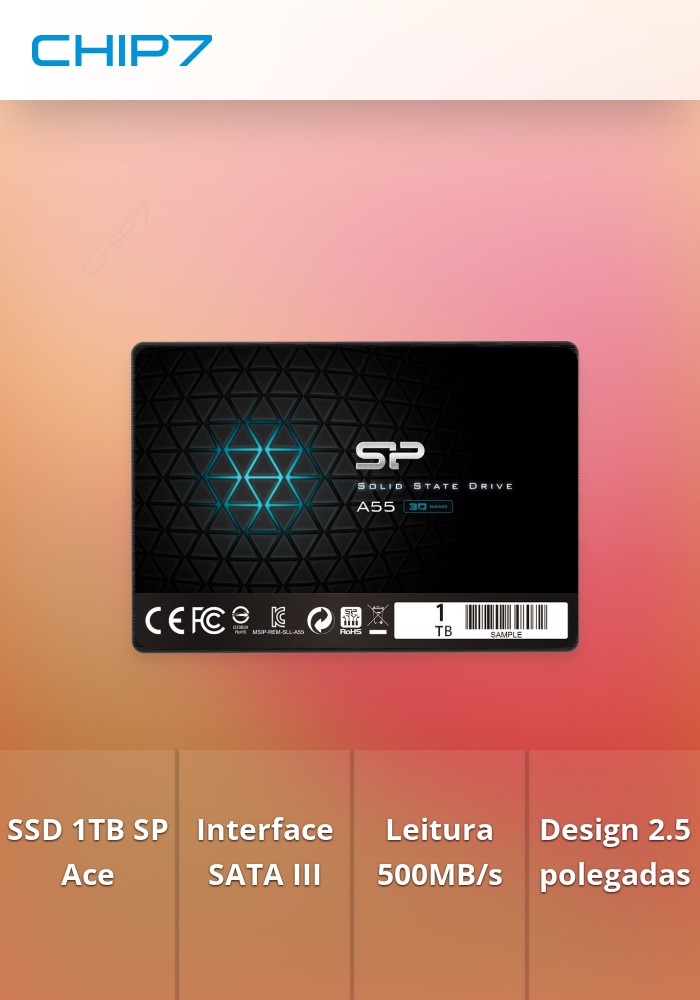 1TB SSD 2.5 SATA SP Ace A55 - 500R/450W
