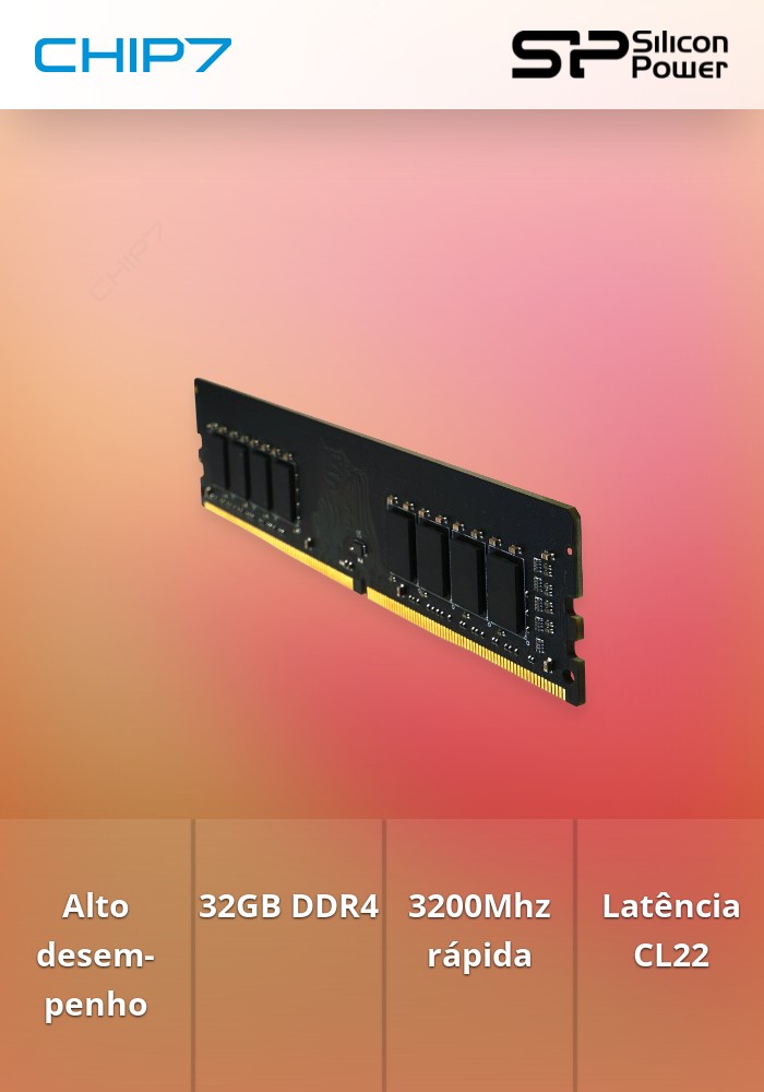 32GB RAM DDR4 Dimm SP 3200Mhz CL22