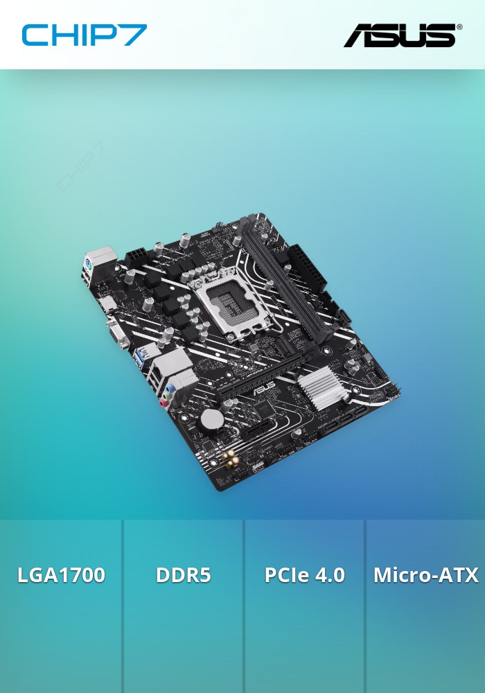 Motherboard Micro-ATX ASUS PRIME H610M-K - Socket Intel LGA1700 Chipset H610 DDR5 PCIe 4.0