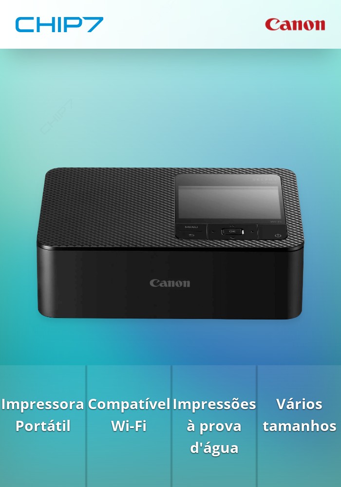 Impressora Canon Selphy CP1500 Preta - Impressora Fotográfica a Cores Portátil