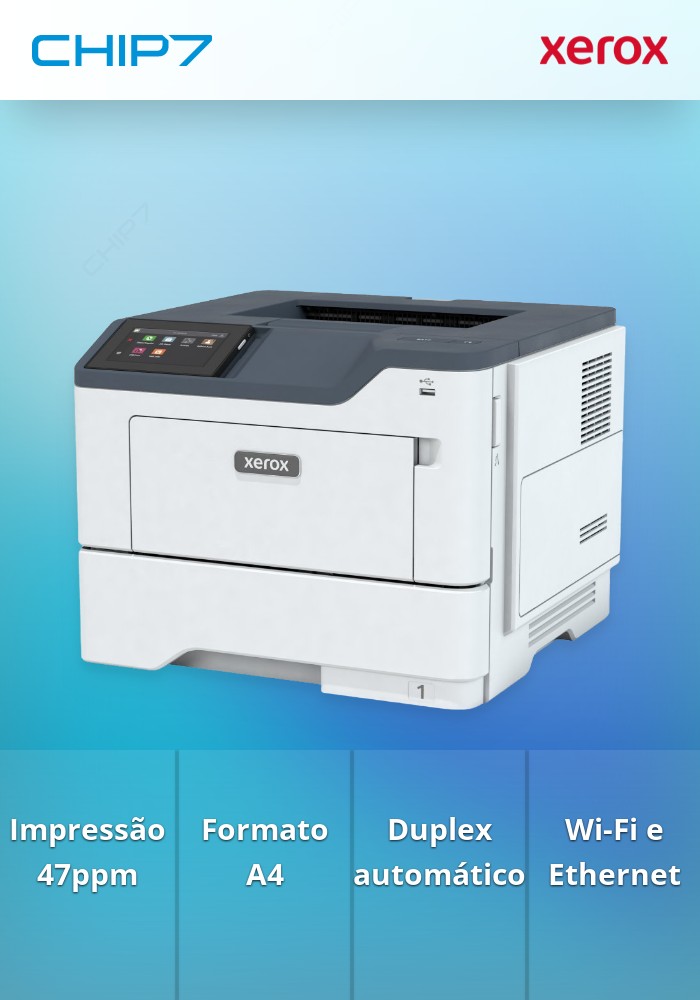 Impressora Laser Xerox Versalink B410 A4 47PPM DUPLEX P