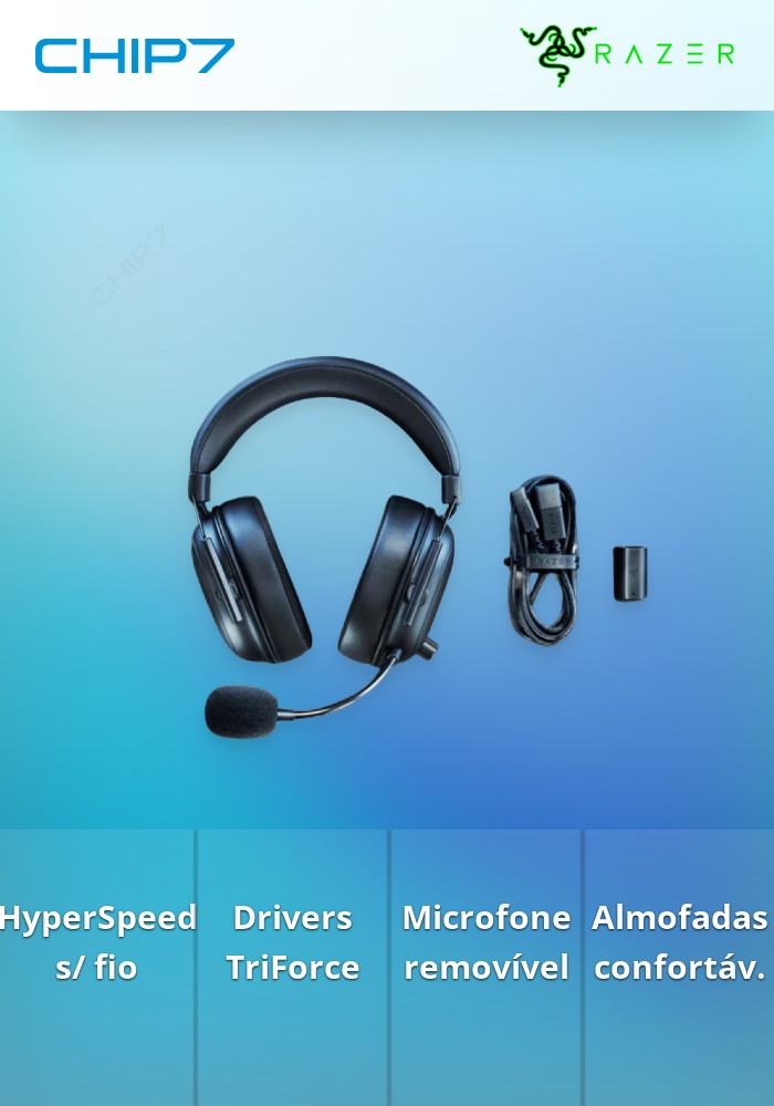 Auscultadores Razer BlackShark V2 HyperSpeed | CHIP7