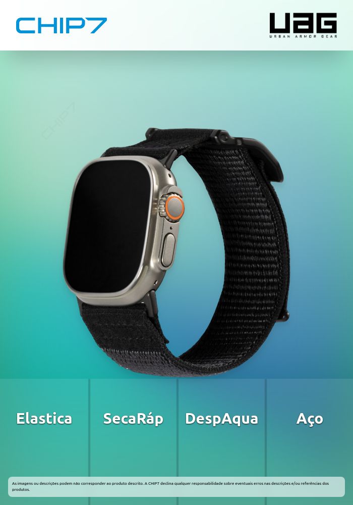 Pulseira UAG - Apple Watch Active 45/44/42 (grafite)
