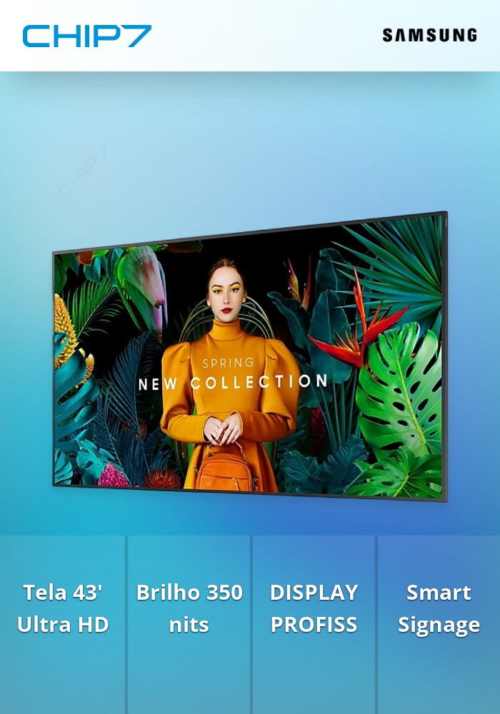 Display Profissional Samsung Smart Signage - 43