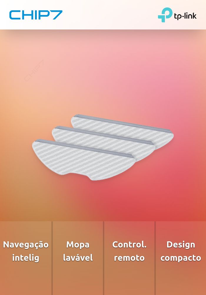 Mopa Lavável TP-Link Robô Tapo Aspirador Inteligente