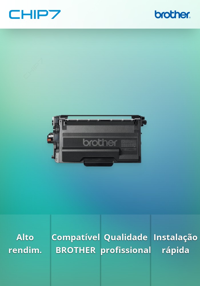 Toner BROTHER TN3600XL Preto 6k - HL 5210 6210 6410 DCPL5510 MFCL5710 6710 6910