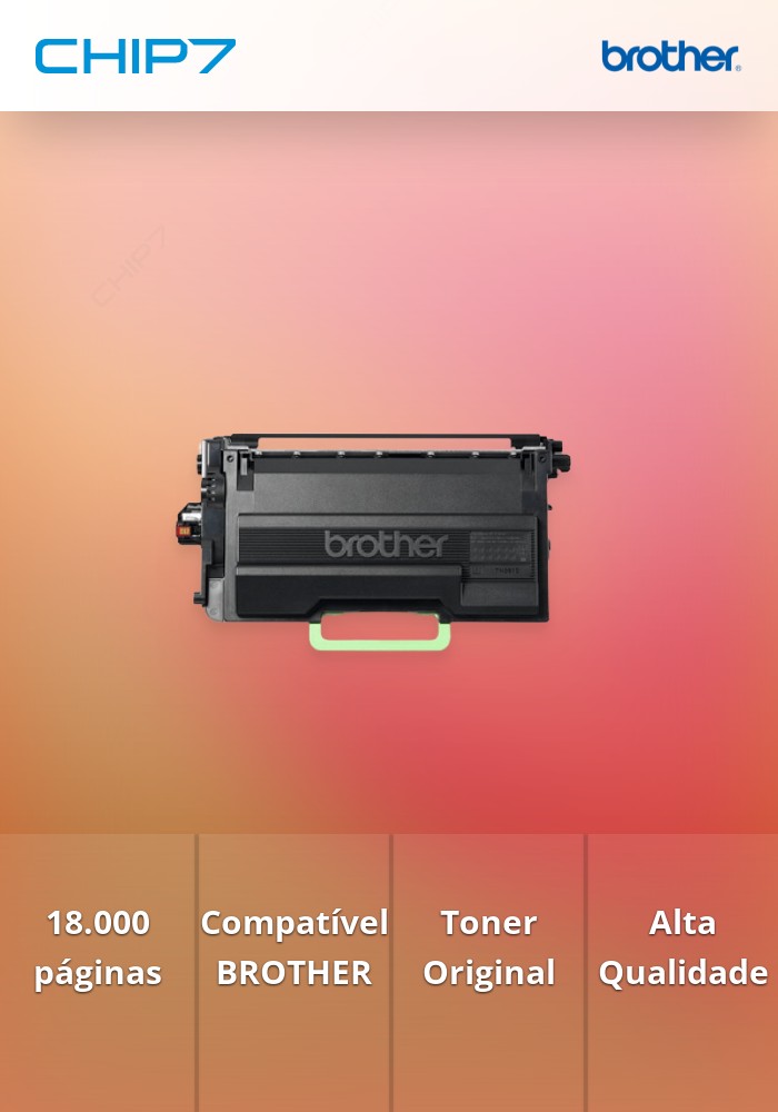 Toner BROTHER TN3610 Preto 18k - HL 6210 6410 MFCL6710 6910