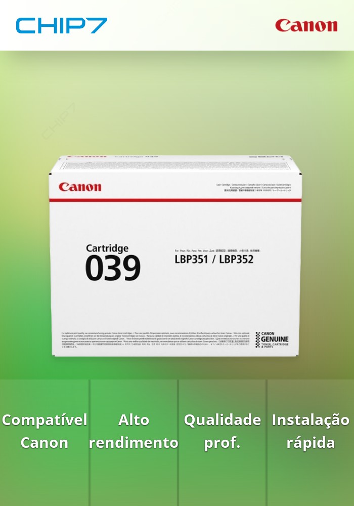 039 - Cartridge para: LBP352x, LBP351x