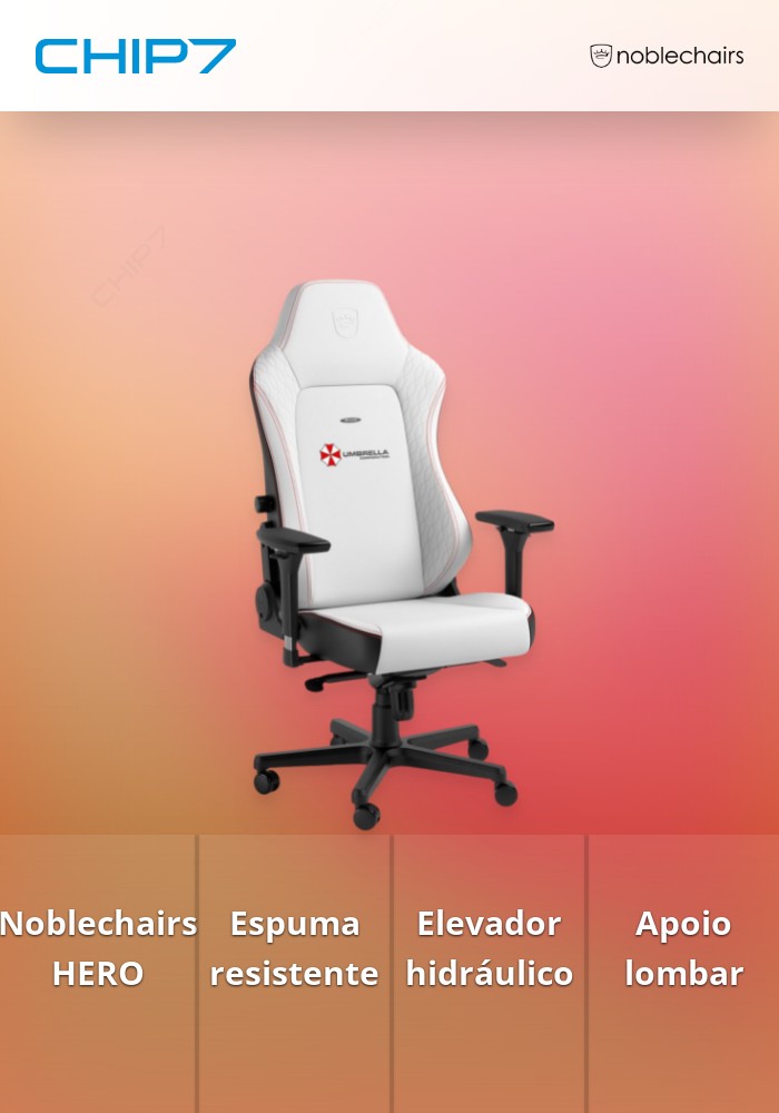 Cadeira noblechairs HERO - Resident Evil Umbrella Edition