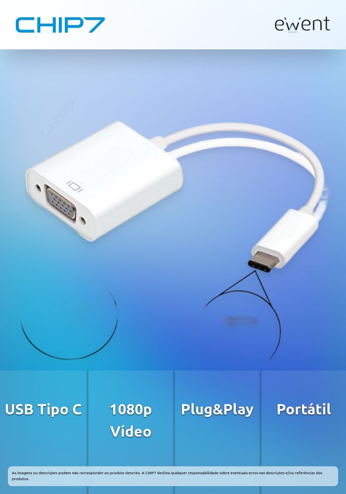 Conversor USB Tipo C para VGA 1080p » válido até nova comunicação