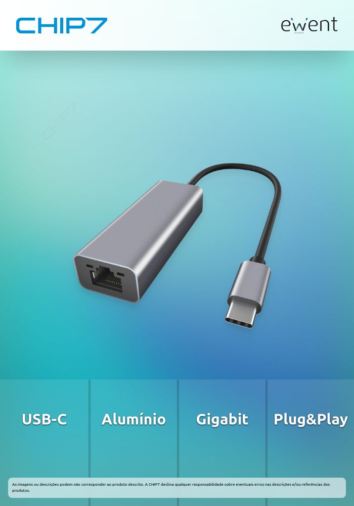 Adaptador de rede Gigabit USB-C aluminio » válido até nova comunicação