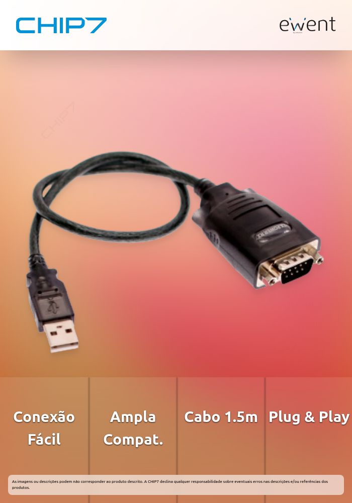 EWENT ADAPTADOR USB PARA SERIE 1.5MT