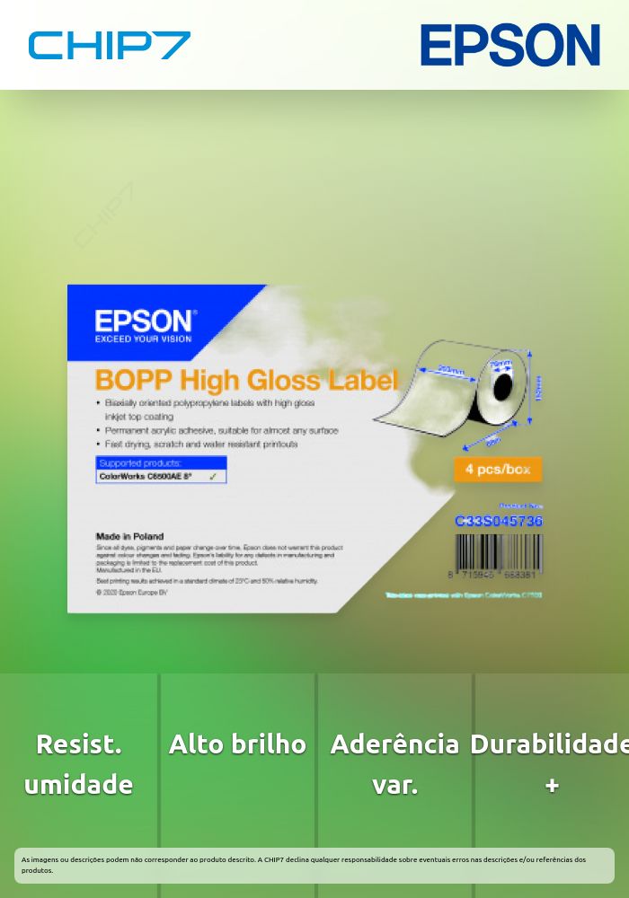 BOPP HIGH GLOSS LABELCONTINUOUSSUPL