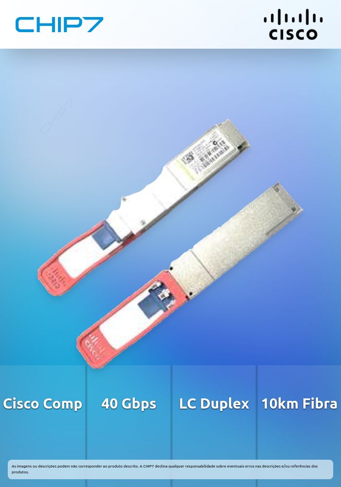 Módulo de Transcetor de Rede Cisco QSFP-40G-LR4-S=