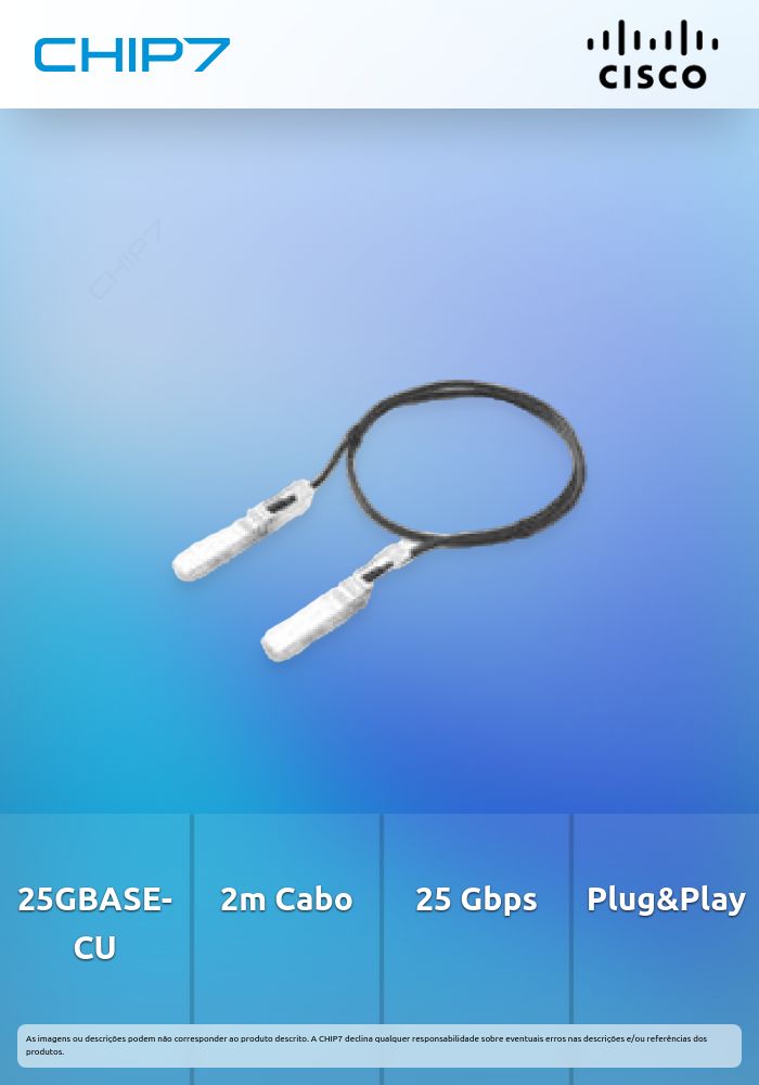 25GBASE-CU SFP28 CABLE 2 METER CABL