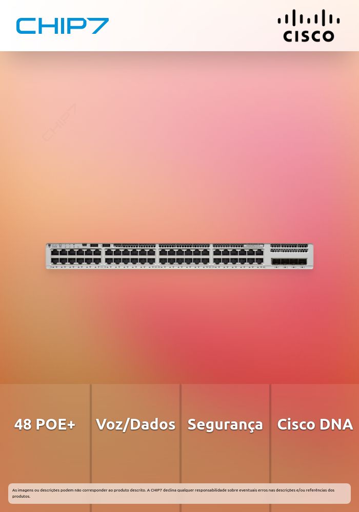 Switch Cisco Catalyst 9200 48 Portas POE+