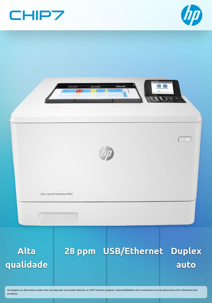 Impressora HP Color LaserJet Enterprise M455dn