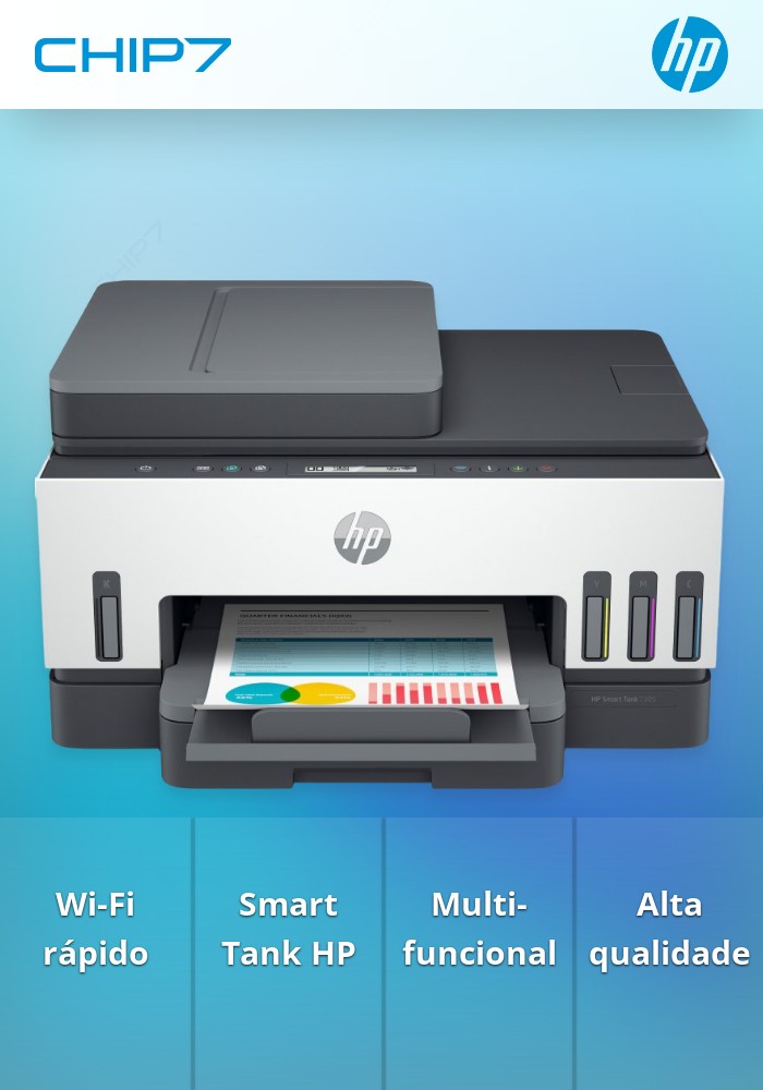 Impressora HP Smart Tank 7305 AIO - Wi-Fi