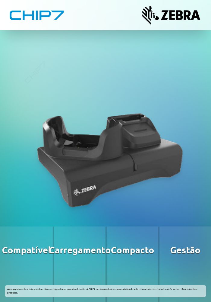 Estação de Carregamento Zebra TC53/TC58 1 Slot + Base Carregamento Bateria