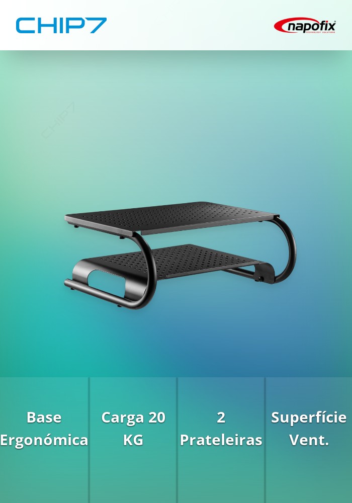 BASE ERGONÓMICA NAPOFIX PARA MONITOR - ERGO110