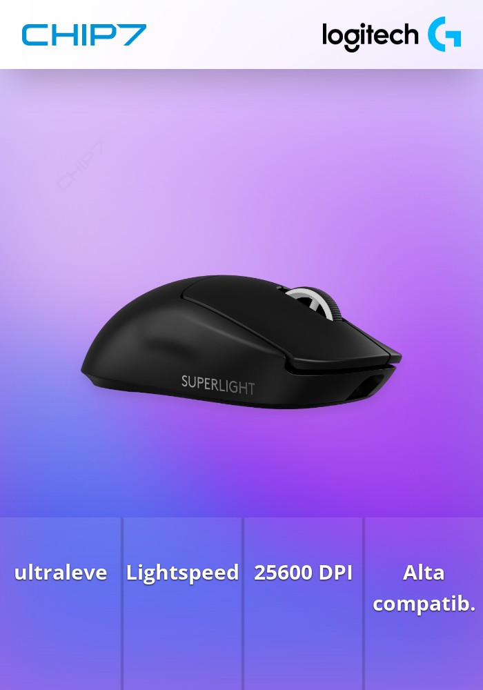 Rato Ótico Logitech G Pro X Superlight 2 Wireless 25600 DPI Preto