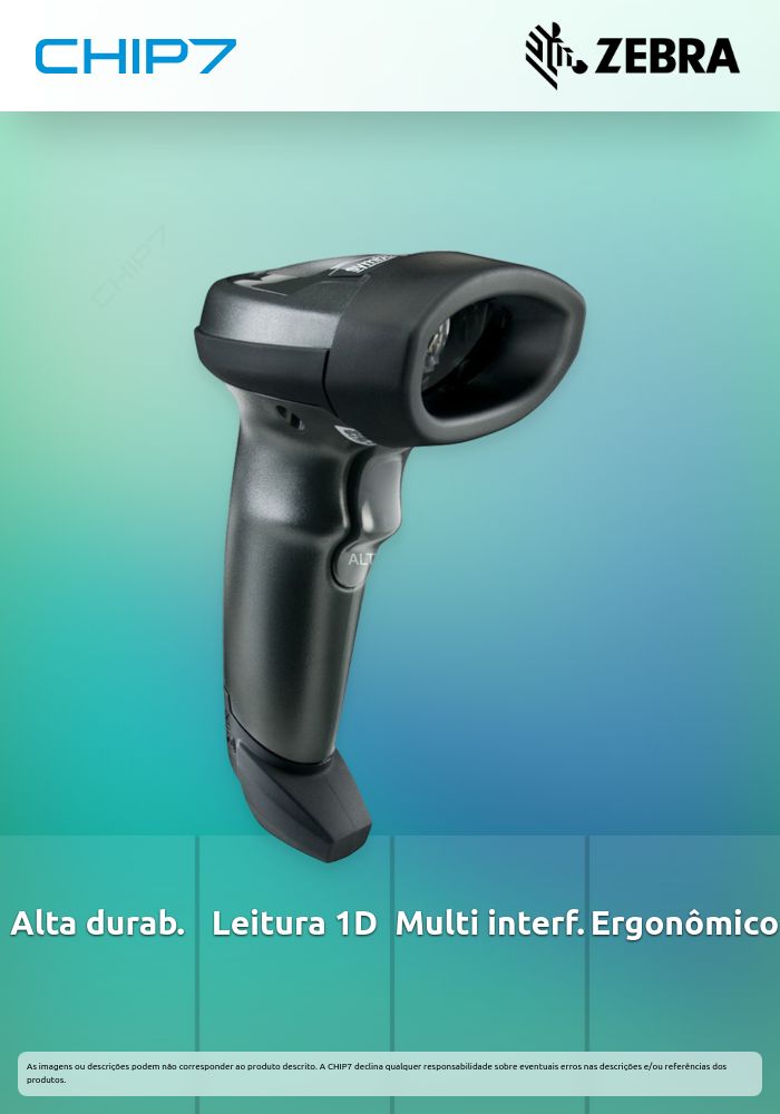 Leitor De Código De Barras Zebra LI2208-SR7U2100SGW