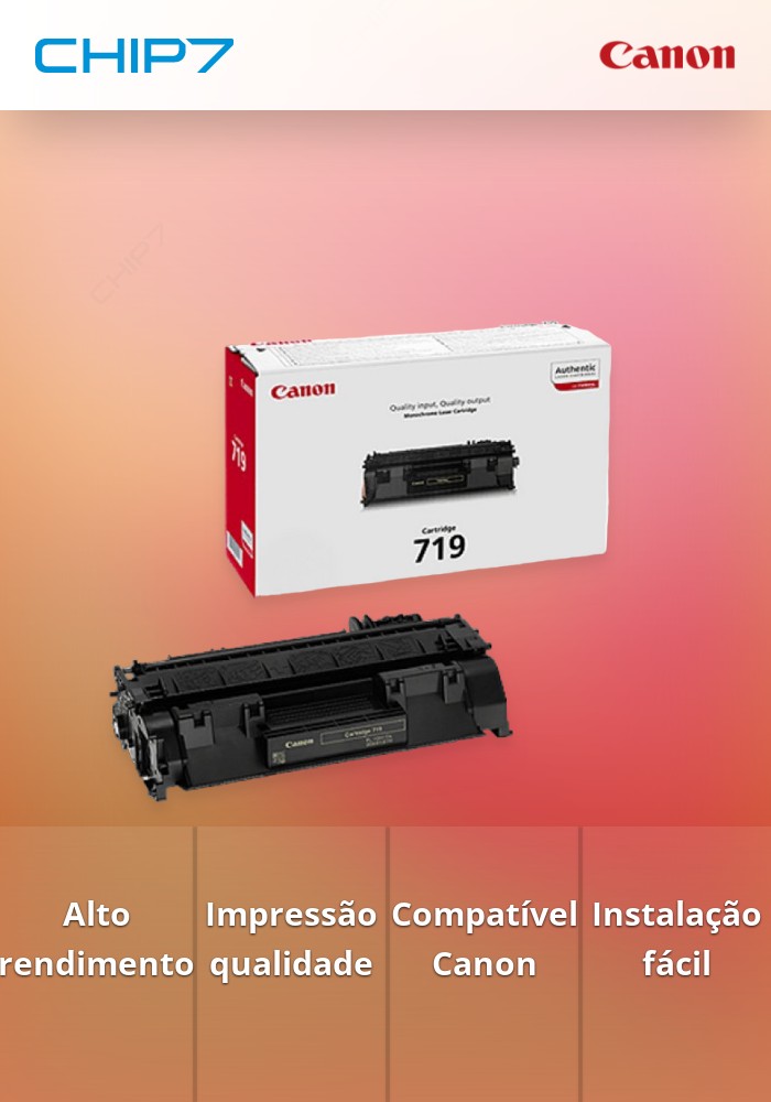 719 Toner Cartridge Preto