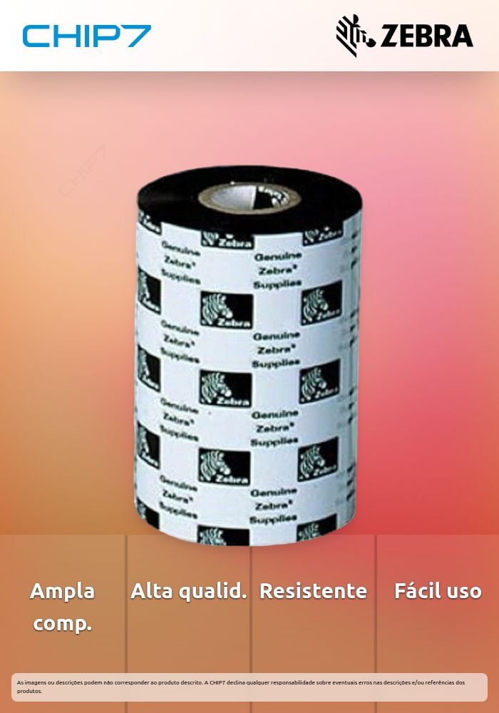 Fita Zebra 2300 Cera 220mmx450m
