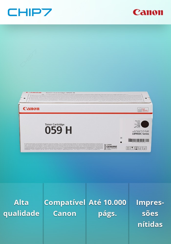 Toner Preto Canon CRG 059 H