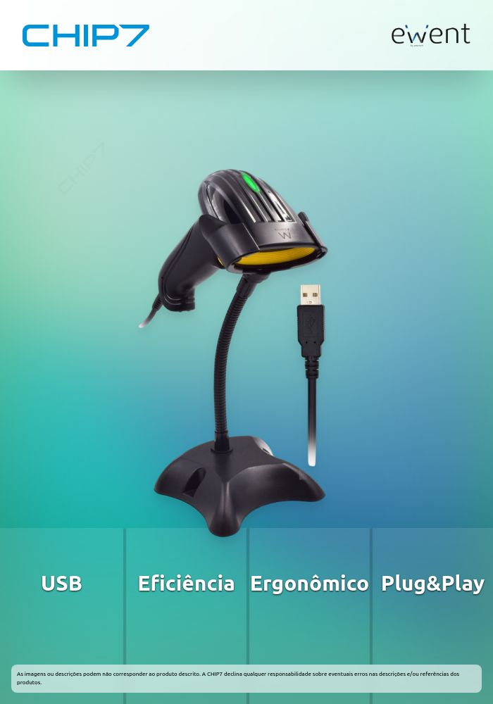 Leitor de código de barras a laser 1D USB » válido até nova comunicação