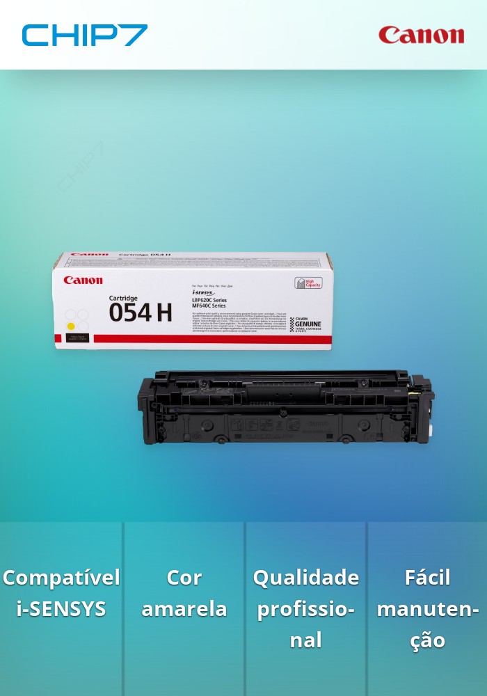 Toner CANON 054 Amarelo Alto Rendimento - i-SENSYS LBP62xC/M64xC