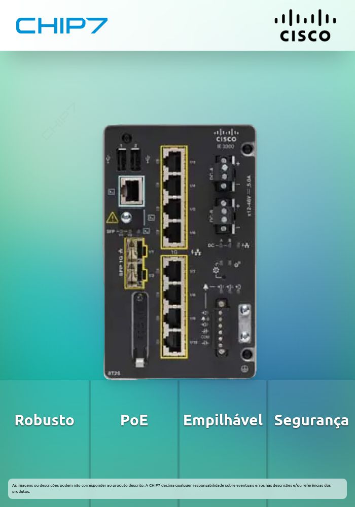 Switch Cisco CATALYST IE3300 RUGGED SERIES