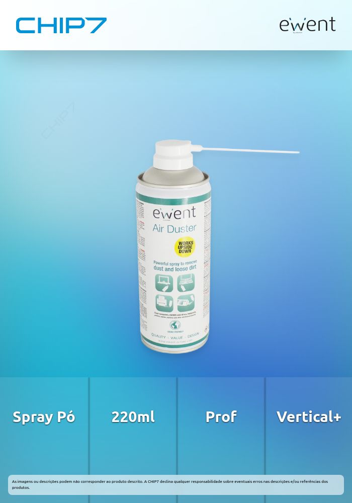 Spray Eliminador de Pó 220 ml Profissional (Funciona na posição de cima para baixo) » válido até nova comunicação