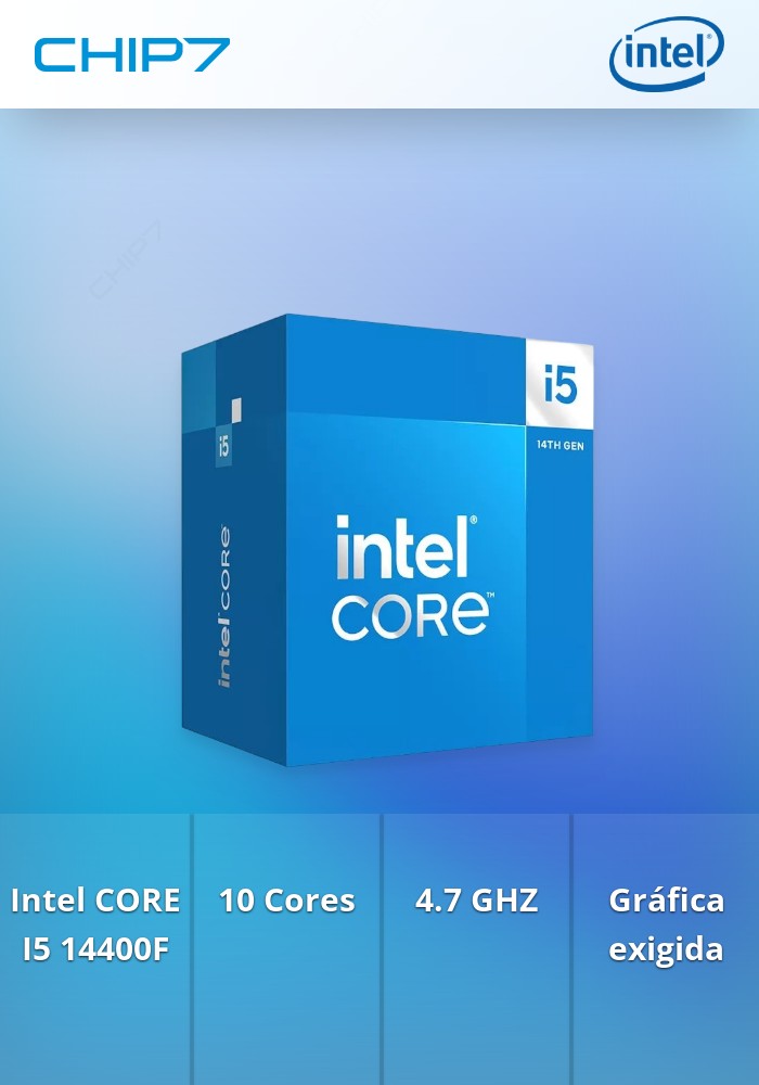 Processador Intel CORE I5 14400F 10-Core 1.8GHz c/Turbo 4.7GHz