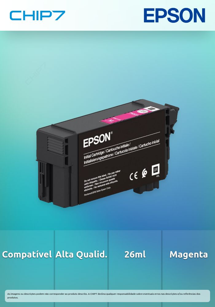 Tinteiro EPSON T40C3 Magenta UltraChrome XD2 26ml - SureColor SC-T3100/5100