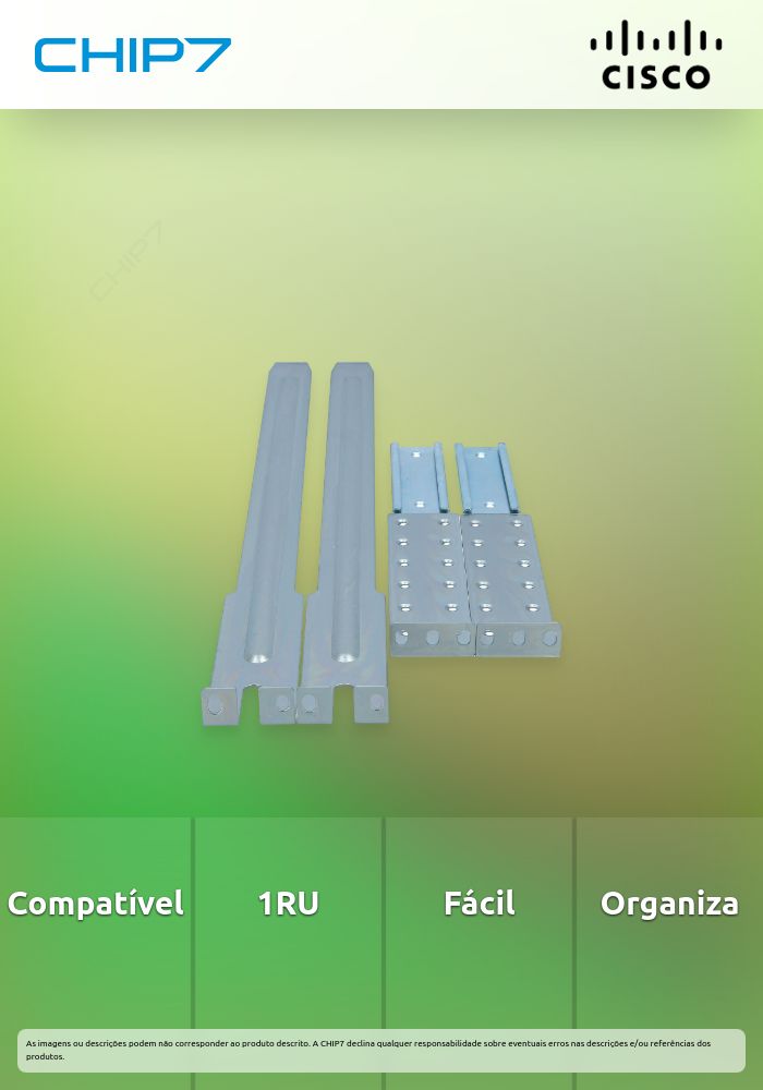 Kit de acessórios fixos Cisco Nexus 3K/9K remoção frontal e traseira de 1RU