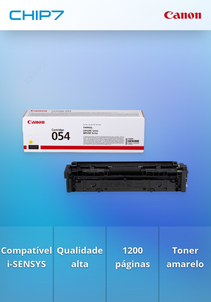 Toner CANON 054 Amarelo - i-SENSYS LBP62xC/M64xC
