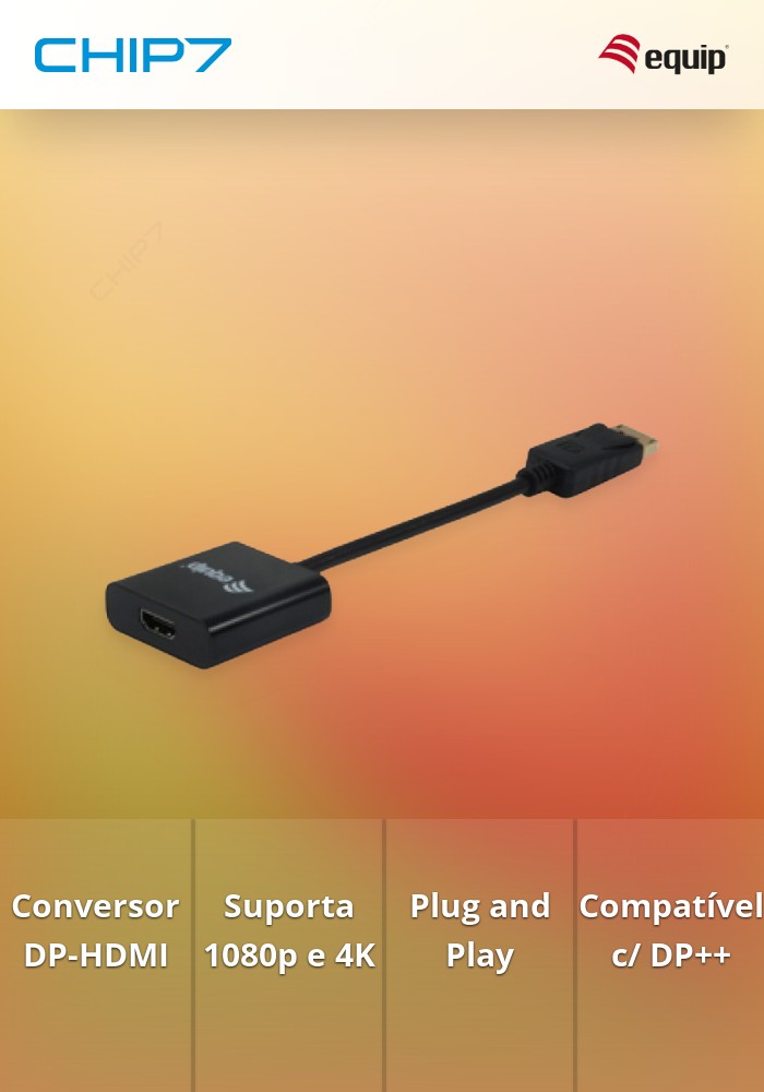 EQUIP ADAPTADOR DISPLAYPORT TO HDMI CONVERTER