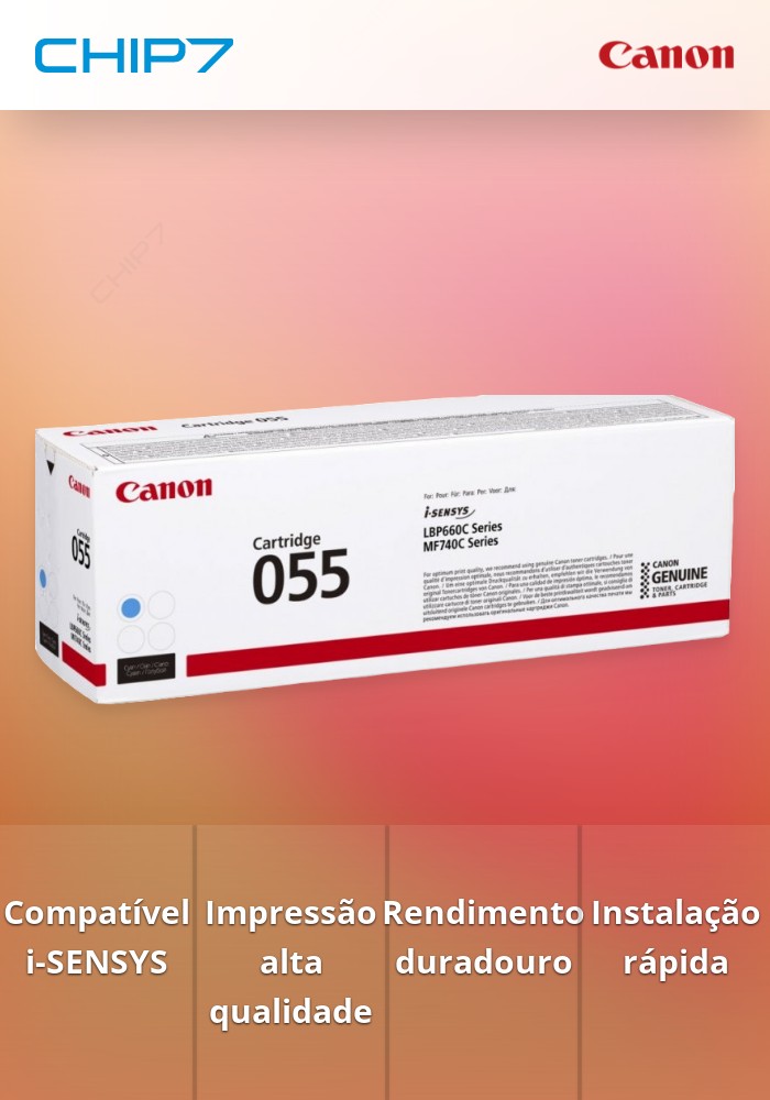 Toner CANON 055 Ciano - i-SENSYS LBP66x/MF74x