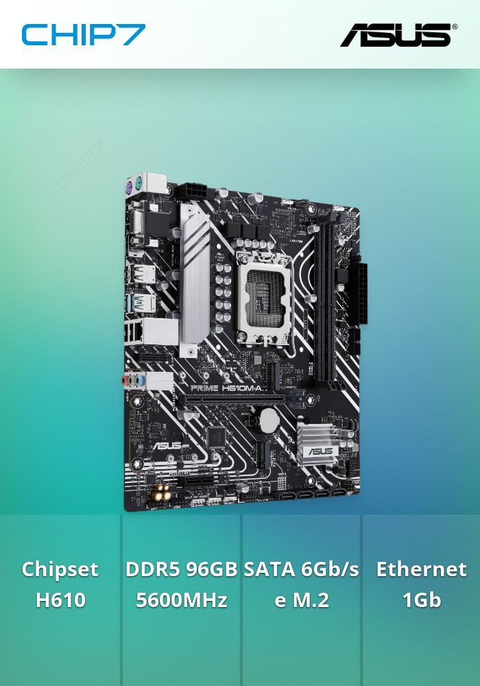 Motherboard Micro-ATX ASUS PRIME H610M-A-CSM 2xDDR5 2xM.2 PCIE4 ARGB